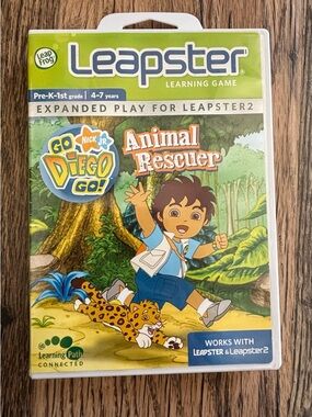 LeapFrog Leapster (1 & 2)  Game: Go Diego Go! Animal Rescuer (ages 4 - 7)
